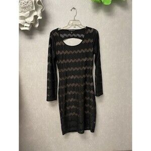 Derek Heart Black/Bone Cutout Dress Size Large